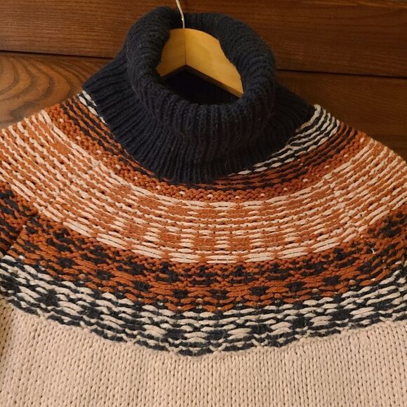 Madewell Brookdale Fair Isle Turtleneck Sweater Avalon Pink XS - Picture 7 of 14